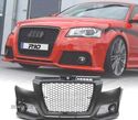 PÁRA-CHOQUE FRONTAL PARA AUDI A3 8P 08-12 RS PRETO PDC - 1