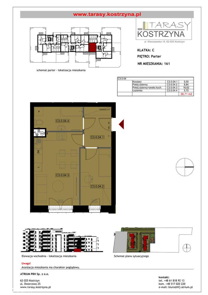 Tarasy Kostrzyna | mieszkanie 2-pok. | 161 - Pełny obrazek: 2/8