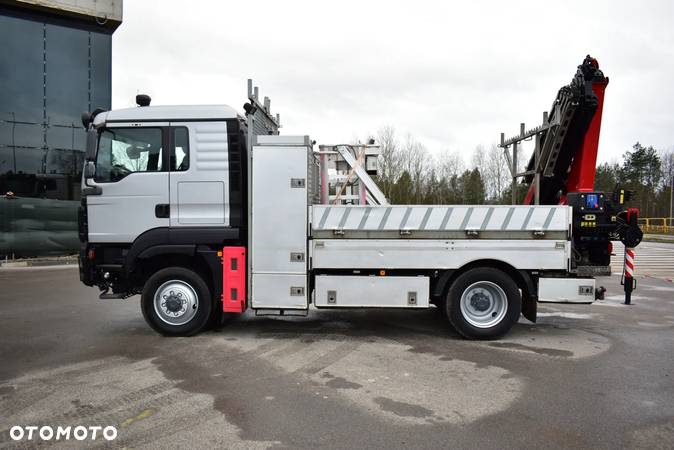 MAN TGM 15.290 4x4 HMF 1220 K5 HDS KOSZ ROBOCZY Żuraw Crane Kran - 9