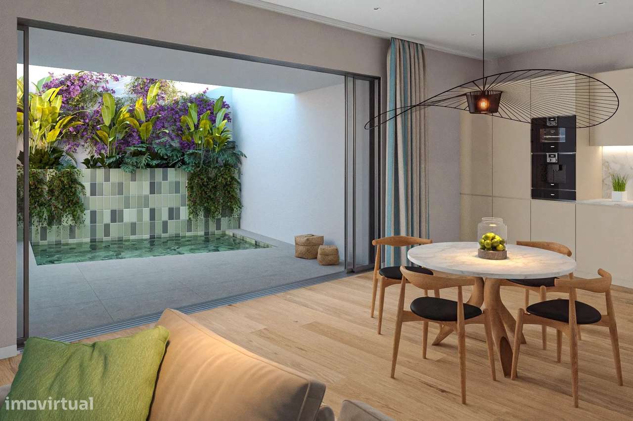 APARTAMENTO  MODERNO T2 COM PISCINA PRIVADA E ESTACIONAMENTO NO CENTRO - Grande imagem: 3/14