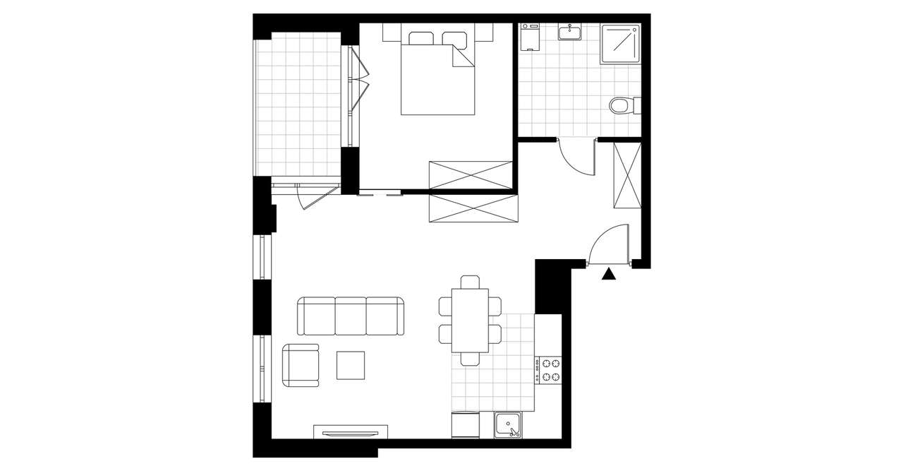 Perfumiarnia 2 | mieszkanie 57,14  m² | A.01.01 - Pełny obrazek: 4/7