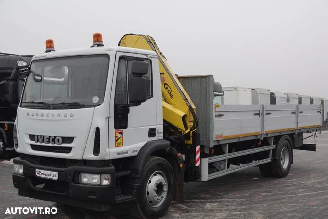 Iveco EUROCARGO 160E25 / 4X2 / CUTIE - 7.5 M + HDS HYVA 911 / PILOT / ROTATOR / EURO 5 / - 10