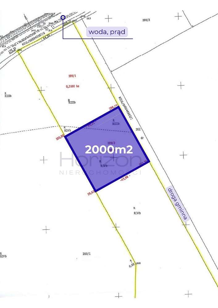 Działka budowlana 2000 m2 - Rusowo k/Ustronia Morskiego - Pełny obrazek: 3/6