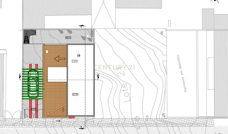 Moradia geminada T4 em fase de construção localizada em Casal de Cambr-14