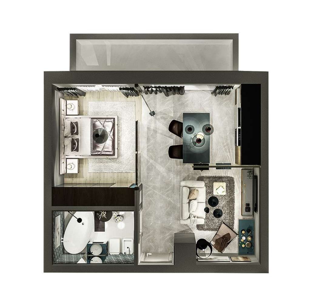 Studio cu gradina 19 m2 Coder Residence 3 - Imagine principală: 5/18