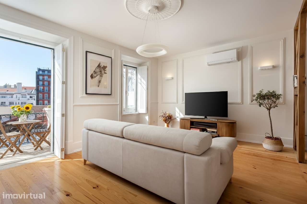 Apartamento T4 de charme no centro de Lisboa - Grande imagem: 1/41