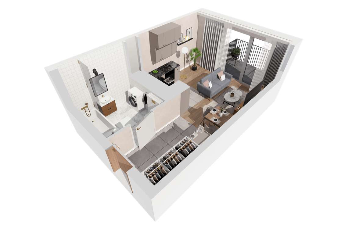 26,43m2, okolice ronda Solidarności.-5