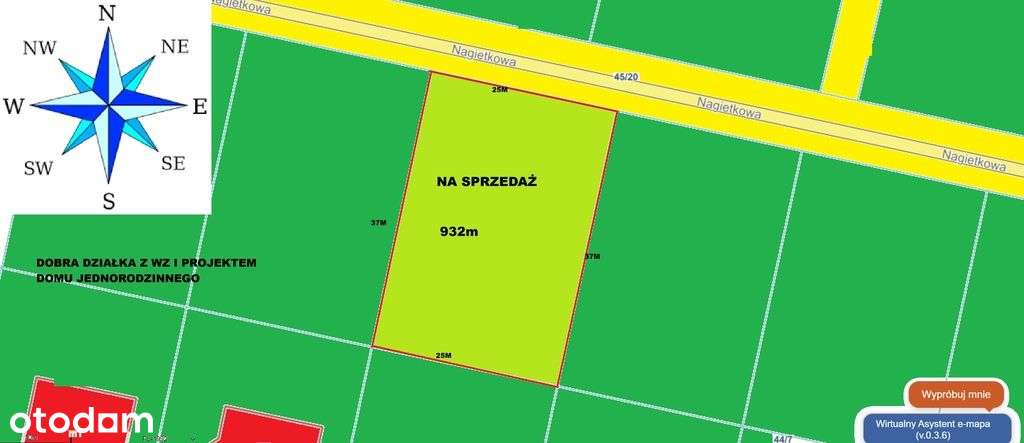 Działka Budowlana w Dobrej 932 M-0