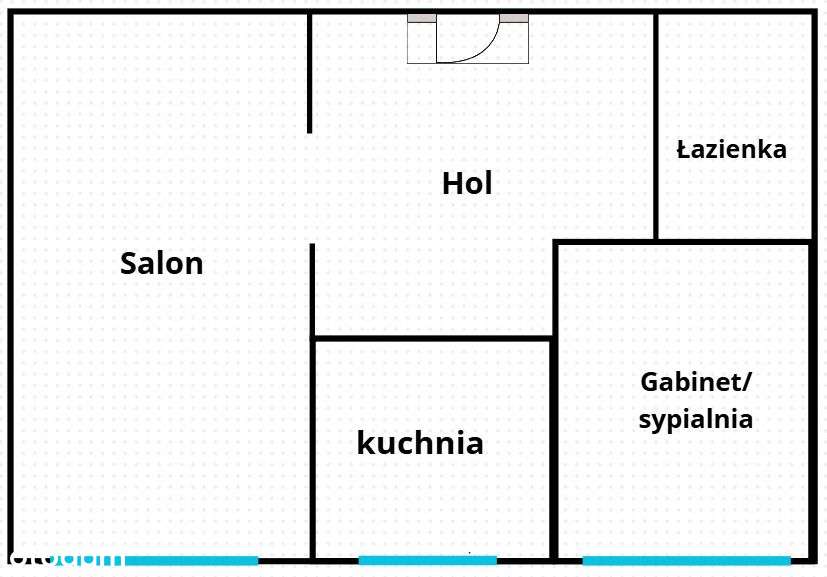 Przestronne 2 pokoje z osobną kuchnią-0