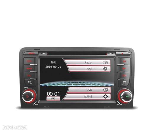 AUTO RADIO 2DIN 7" PARA AUDI A3 8P 03-12 USB GPS TACTIL HD - 1