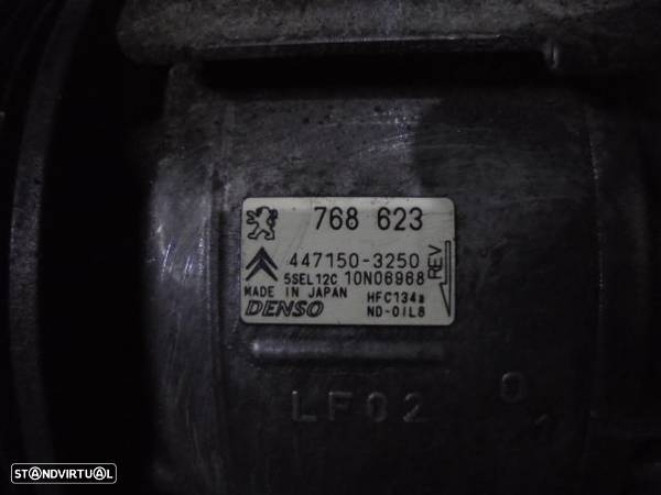 Compressor AC 768623 4471503250 CITROEN C4 2 B71 FASE 1 2012 1.6HDI 112CV 5P BRANCO DIESEL DENSO - 5