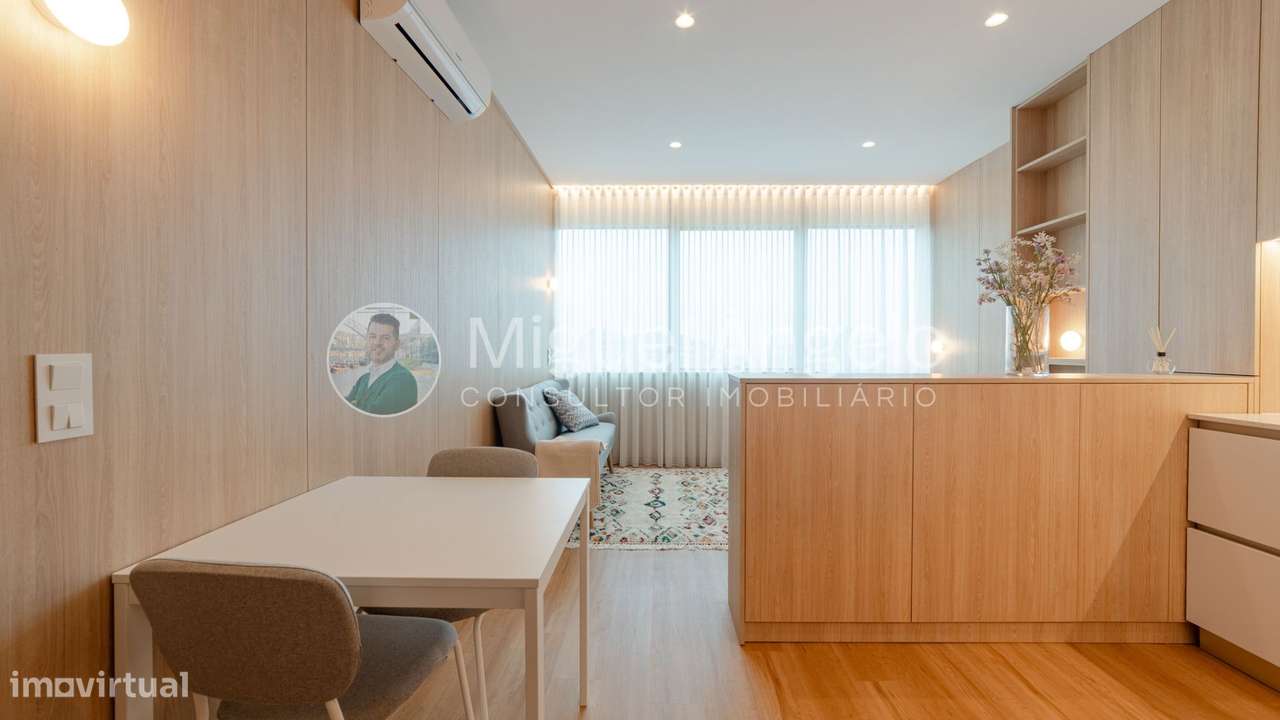 Apartamento T0 novo c/ lugar de garagem e totalmente mobilado-5