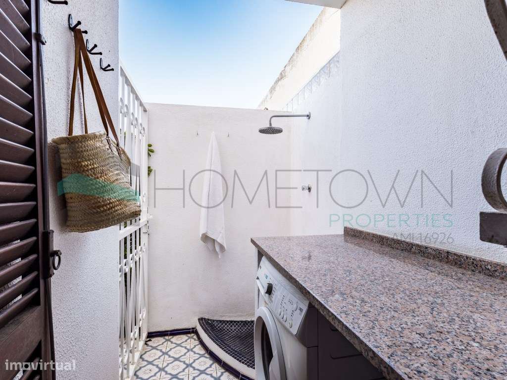 Moradia V2 com jardim, perto da praia, em Quarteira-9