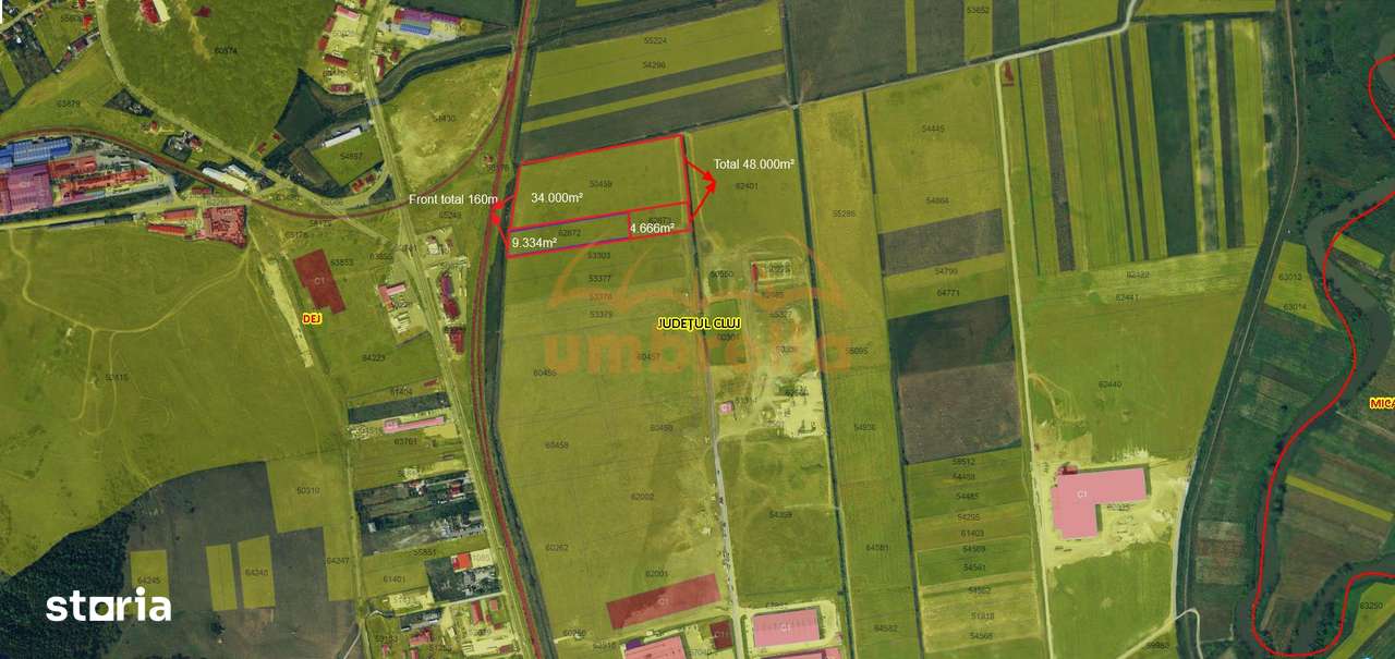 Teren 48.000m² intravilan in Dej ! - Imagine principală: 1/3