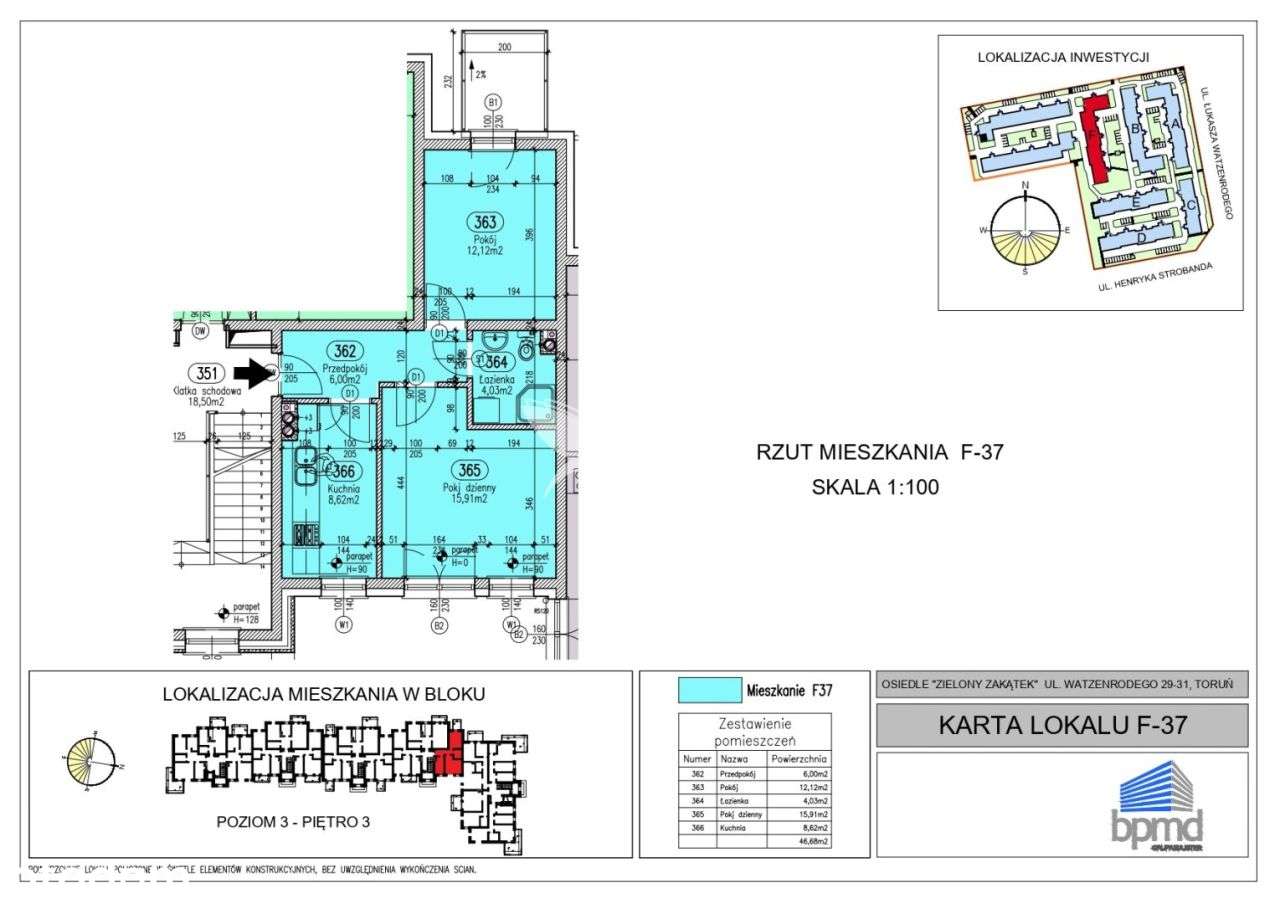 Jar | Watzenrodego 43 | 2 Pokoje | 46, 68m2-8