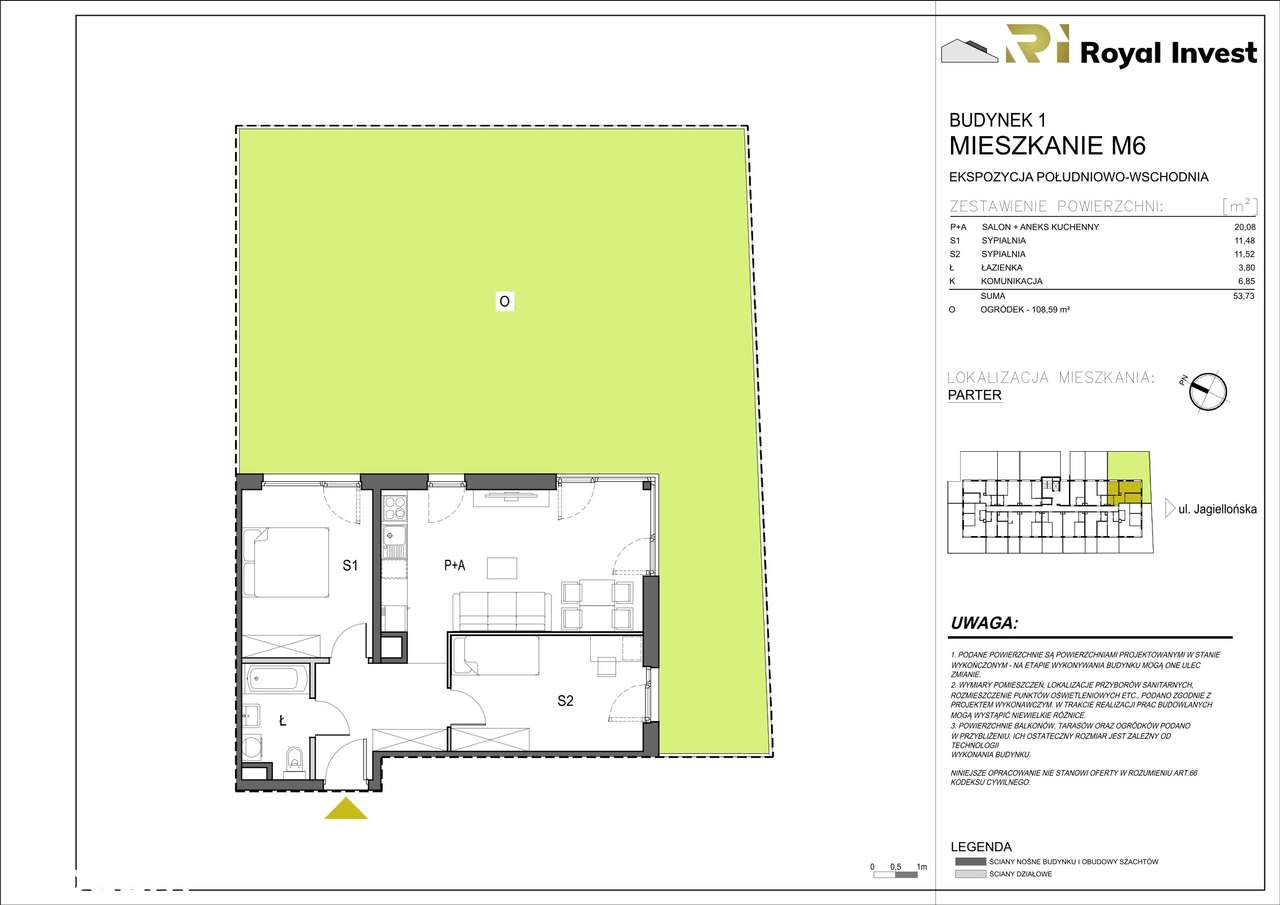 Jagiellońska Park | mieszkanie 3-pok. | A6 - Pełny obrazek: 3/8