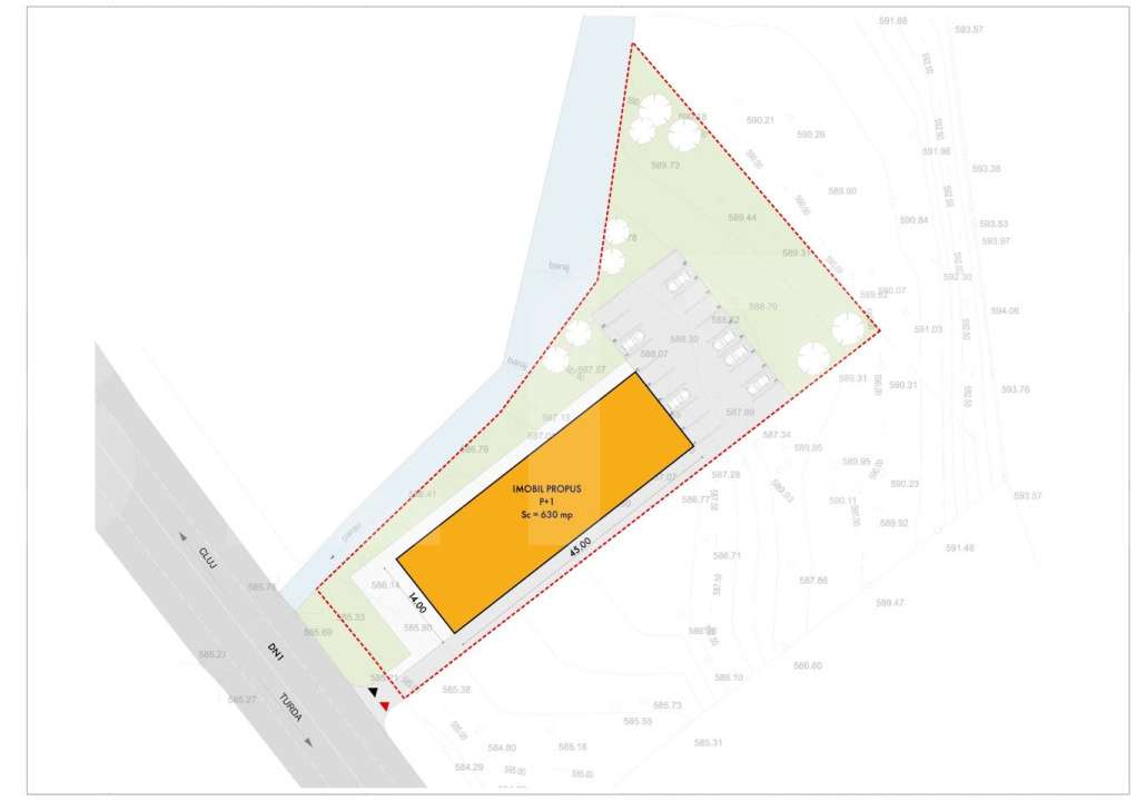 Teren de vanzare in Feleacu cu iesire la DN1 - Imagine principală: 2/3