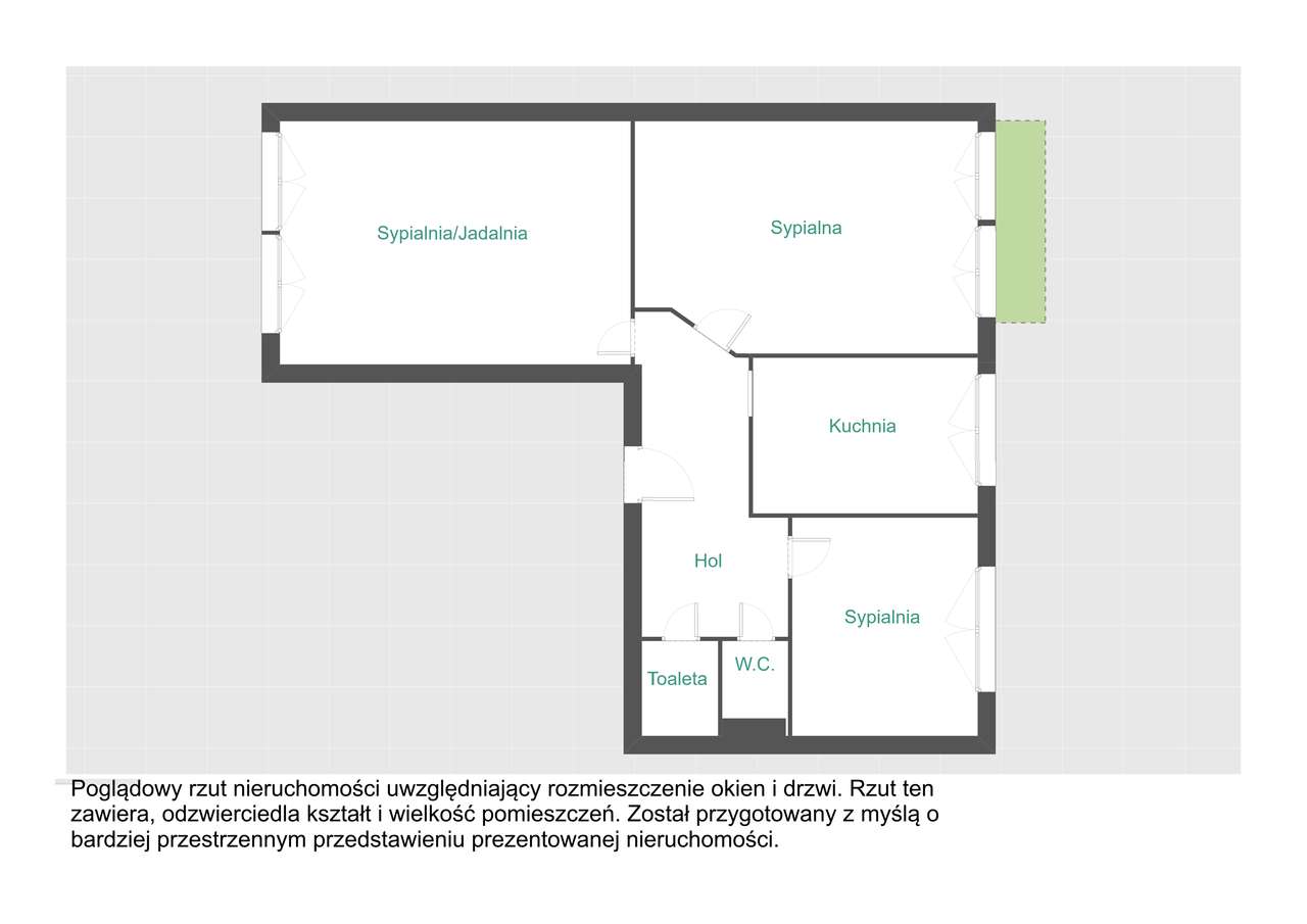 3-pokojowe mieszkanie z balkonem w Dąbrowie Górniczej-8