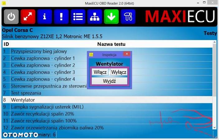 Peugeot - pełna diagnostyka. Polski program MAXIECU + interfejs MAXIECU Wi-Fi + BT - 12