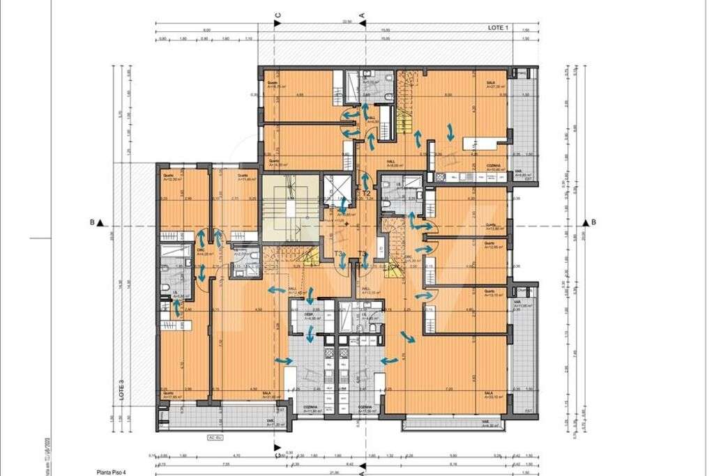 Apartamento T2+2 Duplex em construção. Acabamentos de luxo. Terraço. L - Grande imagem: 2/9