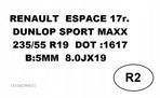 Koła felgi opony RENAULT ESPACE V R19 17R - 7