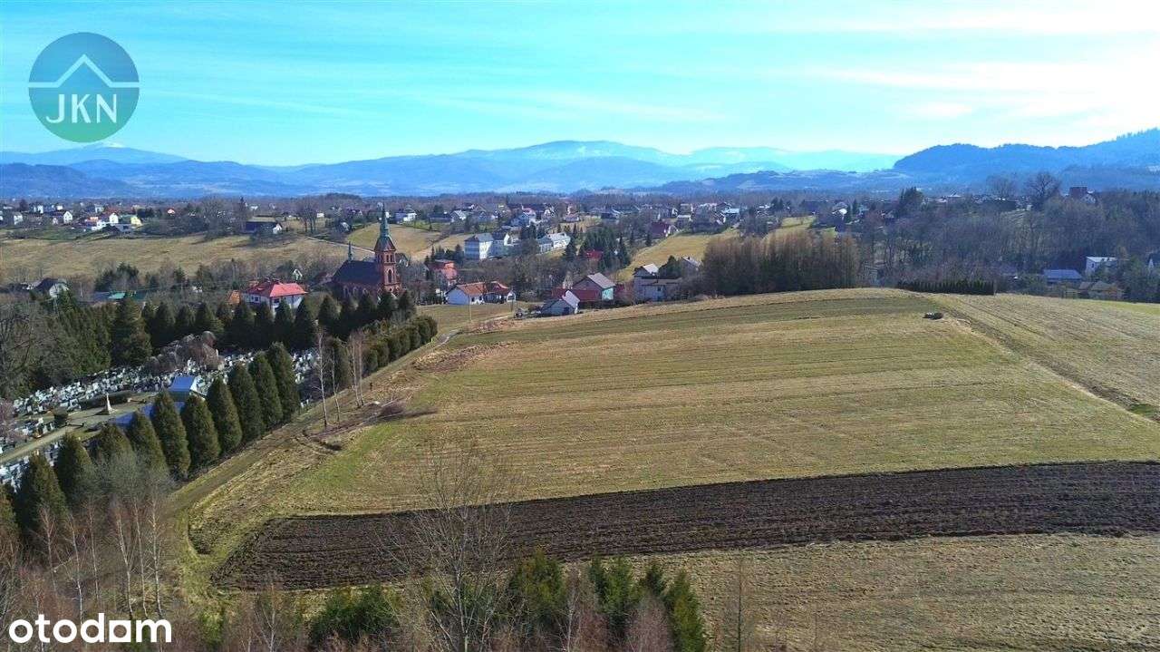 Widokowa działka u podnóża Skrzycznego w Lipowej !-9