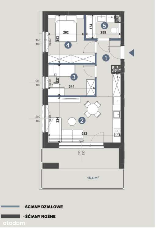 Nowe mieszkanie 3 pokojowe, balkon, hala garażowa - Nowy Horyzont-10