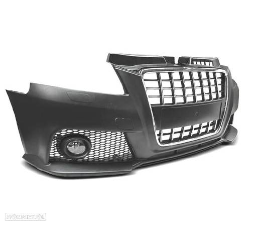 PARA-CHOQUES FRONTAL PARA AUDI A3 08-12 S8 STYLE CROMADA E PRETA - 1