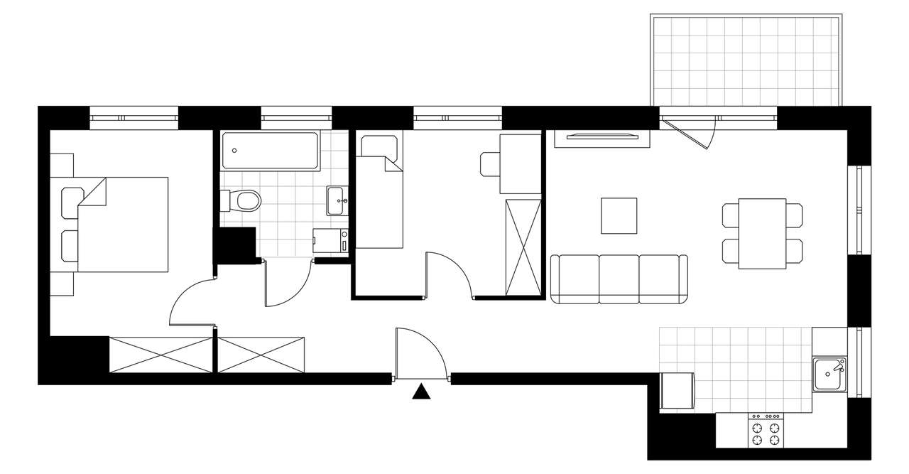3-pokojowe mieszkanie 56m2 + balkon Bez Prowizji - Pełny obrazek: 3/8
