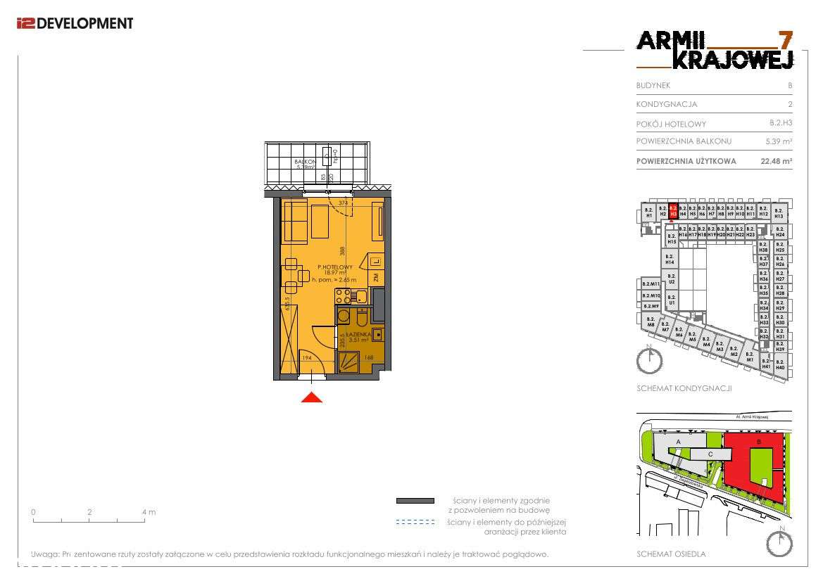 Przytulny Mikroapartament Armii Krajowej 7 B.2.H3 - Pełny obrazek: 2/7
