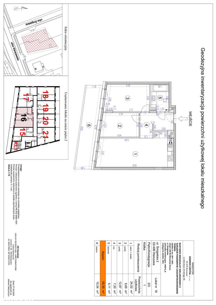 3-pokojowe mieszkanie 59m2 + balkon - Pełny obrazek: 2/9