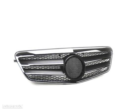 GRELHA FRONTAL SPORT CL AMG PARA MERCEDES E W212 09- CROMADA PRETA - 2