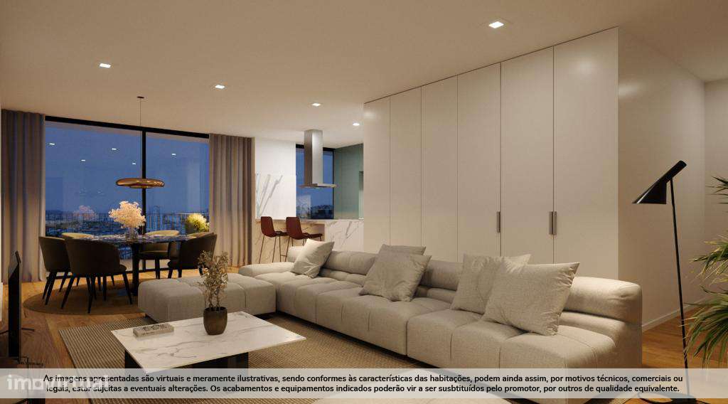 T1 Novo com varanda(10,36m2) e 1 a 2 lugares de garagem(18,79m2)-9