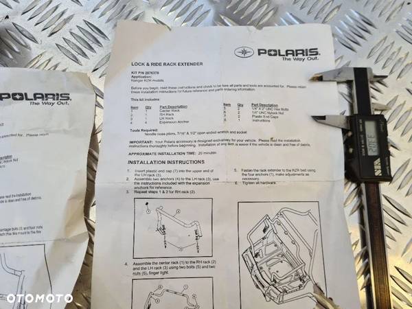 Polaris Ranger RZR ORUROWANIE KIT ORYGINAL TYL MOCOWANIA KOMPLET - 4