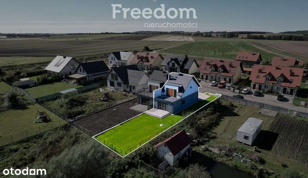 Nowoczesny dom w zabudowie bliźniaczej – Pszczółki - Pełny obrazek: 4/16