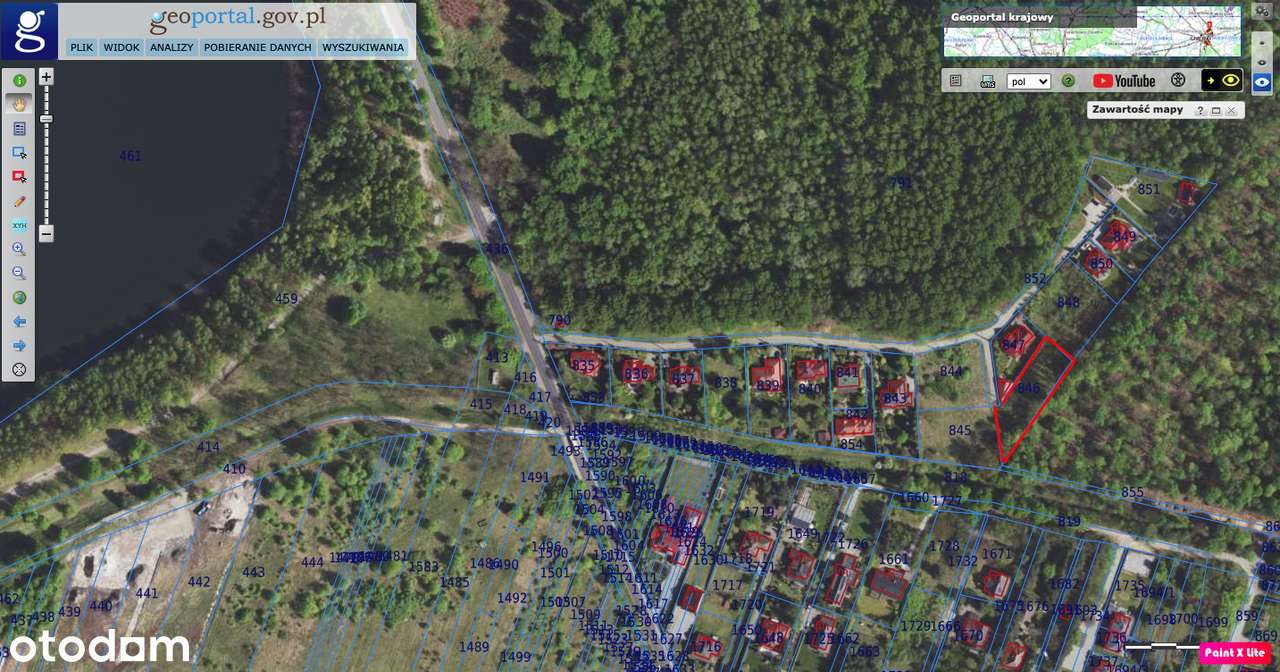 Działka budowlana Dąbrowa Górnicza ul.Parkowa Pogoria III-7