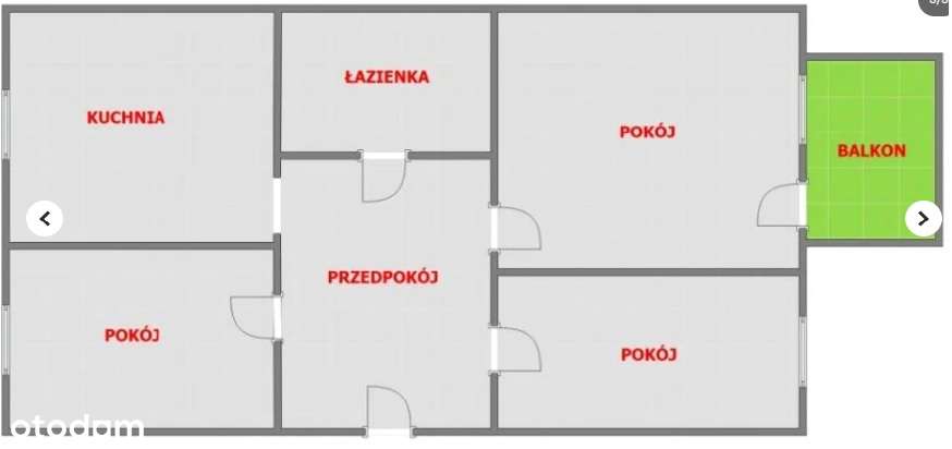 3 niezależne pokoje na 1 piętrze, niski blok-0