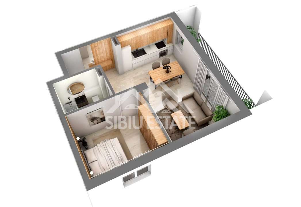 Apartament 2 Camere Finisat, Zona Doamna Stanca,Comision 0 - Imagine principală: 3/6