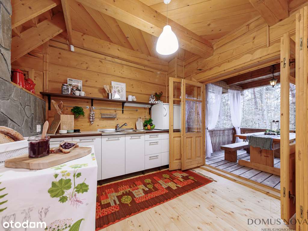 Dom z bala w stylu góralskim - las 1,5 ha-6