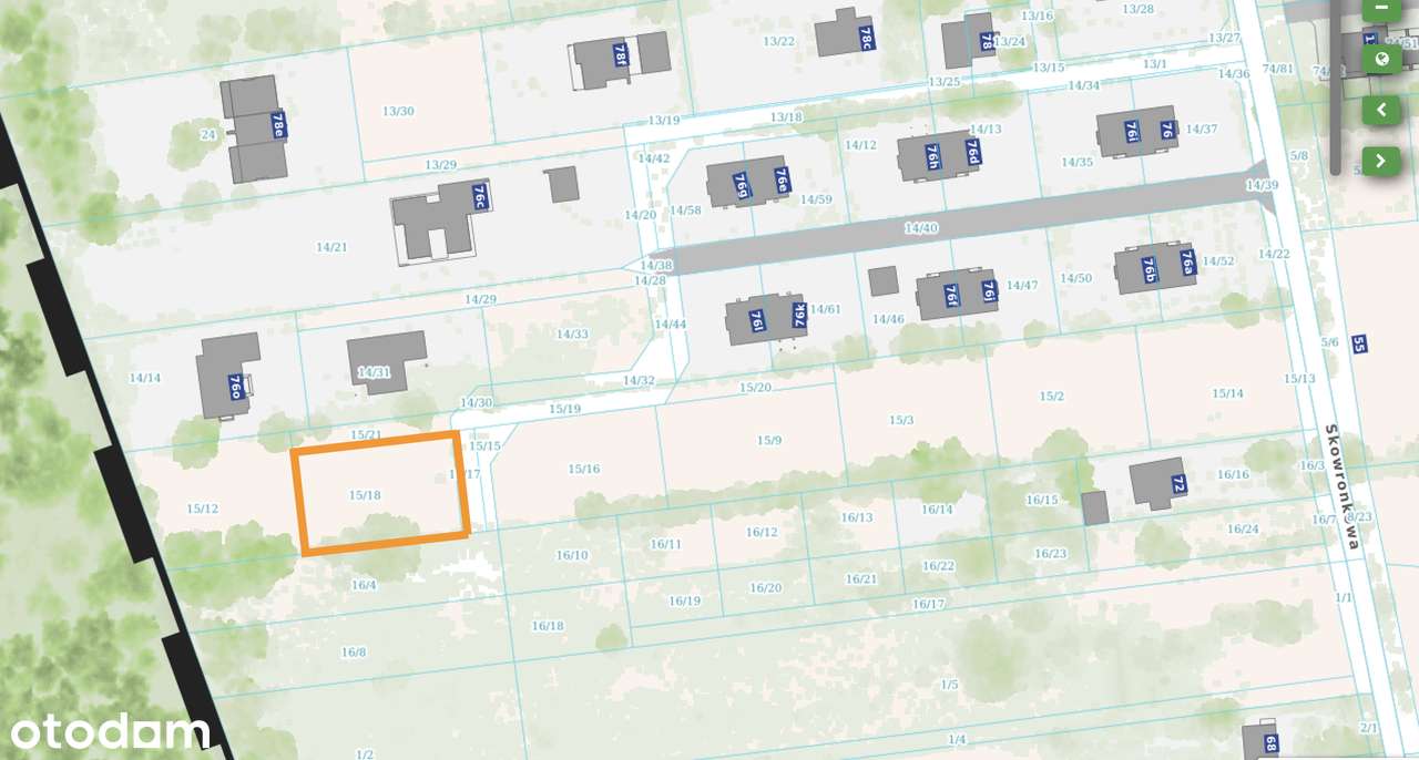 ul. Skowronkowa działka budowlana z WZ na sprzedaż - Pełny obrazek: 1/4