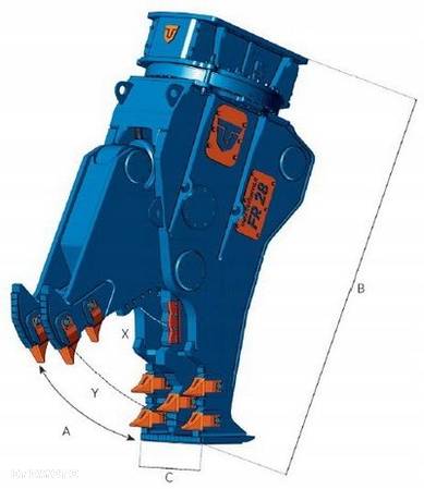 TREVIBENNE FR13 kruszer szczęki kruszące obrotowe PULWERYZATOR 1355 kg - 14