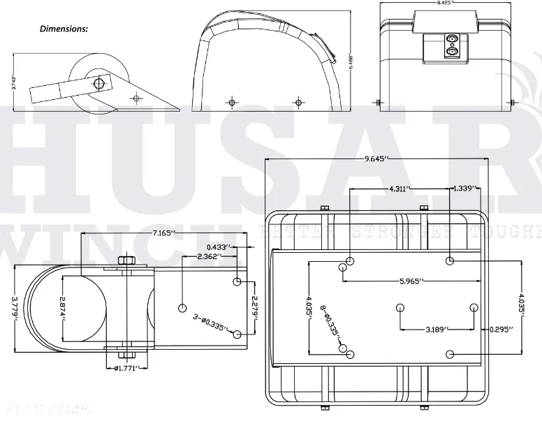 troliu electric special pentru ancora barci - 10