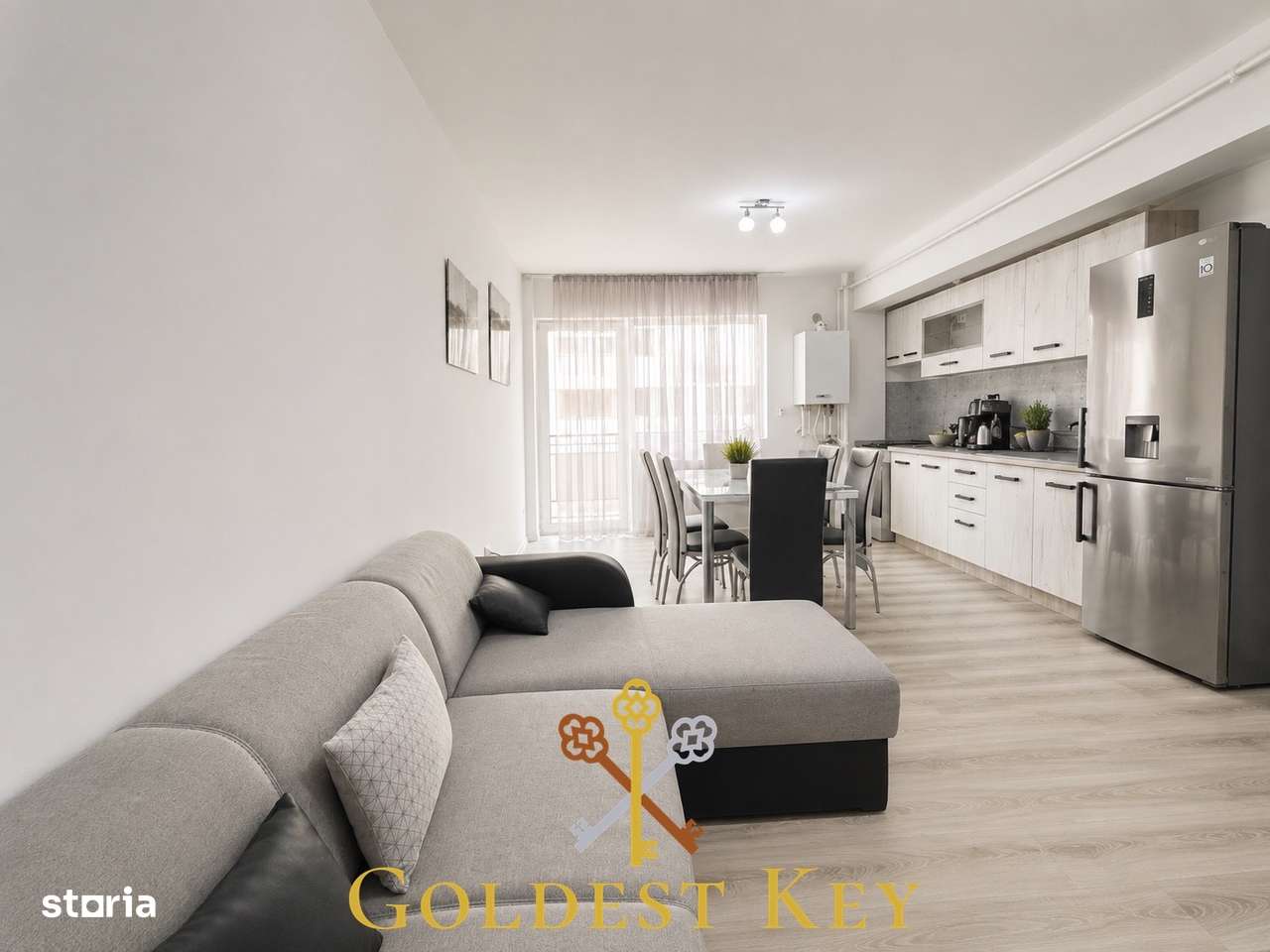 Apartament cu 2 camere, balcon si parcare subterana