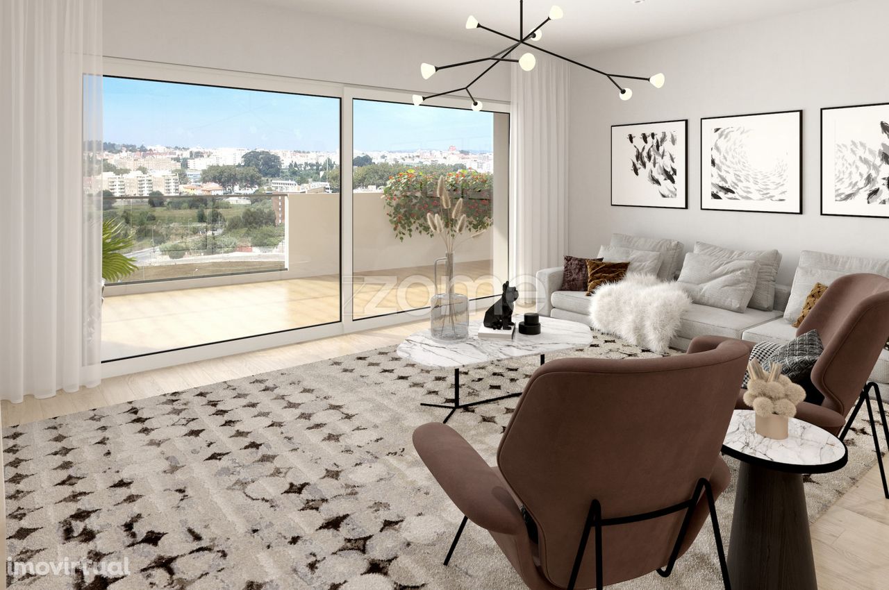 Apartamento T2 novo em construção, R/C com 80m2, Ramalde-Porto