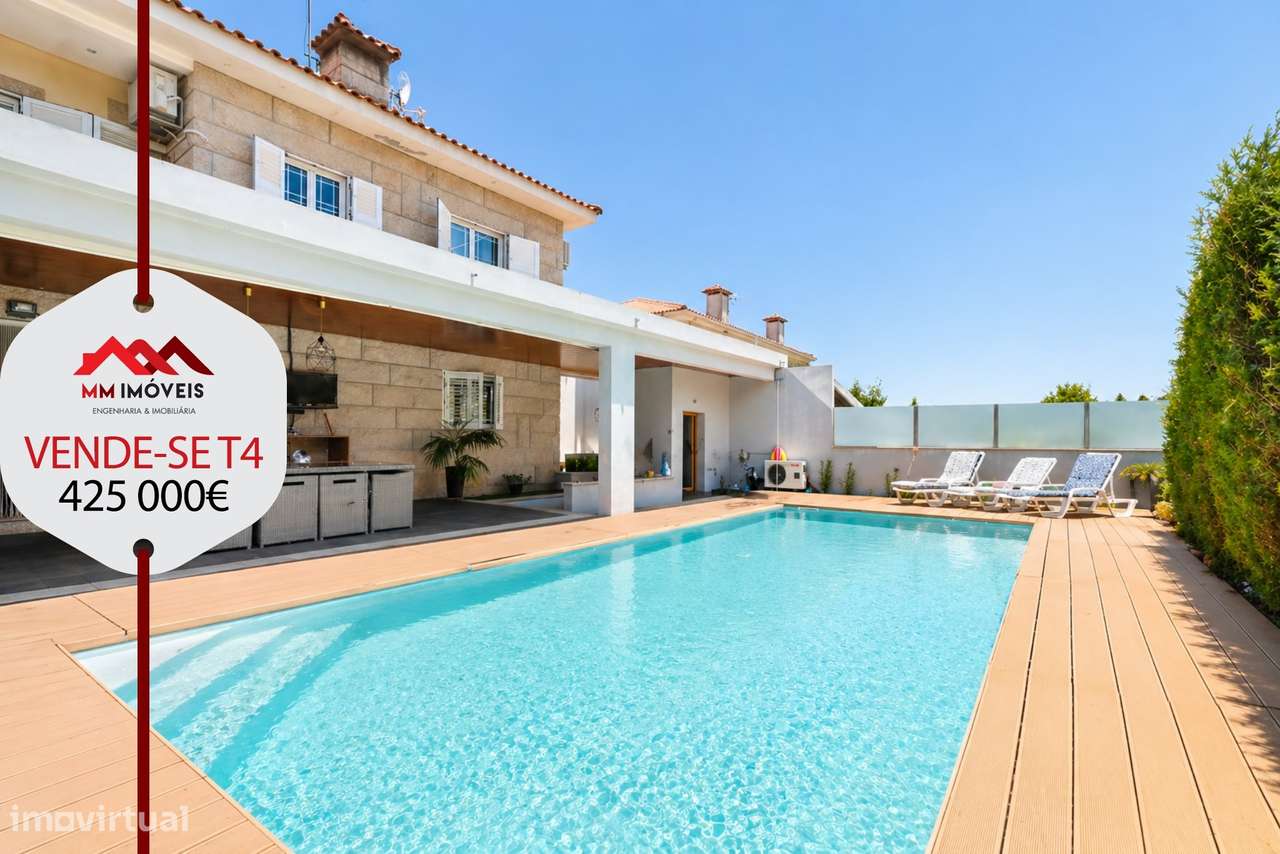 Moradia T4 Piscina Jardim 4 Frentes Praia Fluvial