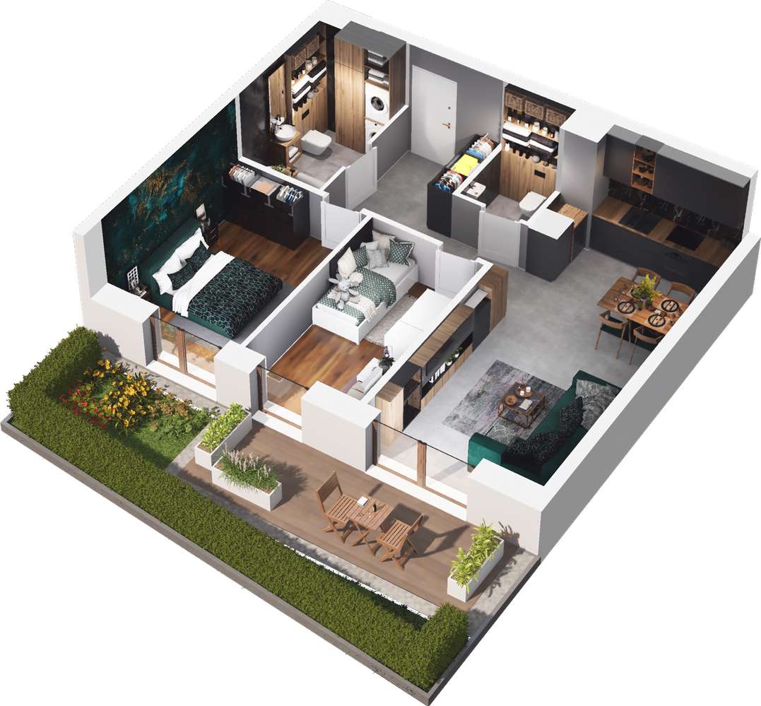 Mahonia Premium | mieszkanie 3-pok. | 45 - Pełny obrazek: 3/8