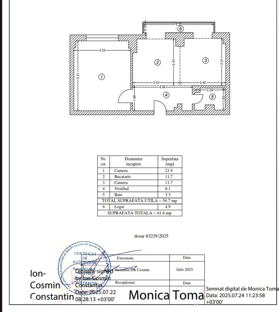 Vand apartament 2 camere Mircea Voda/ Timpuri Noi-11