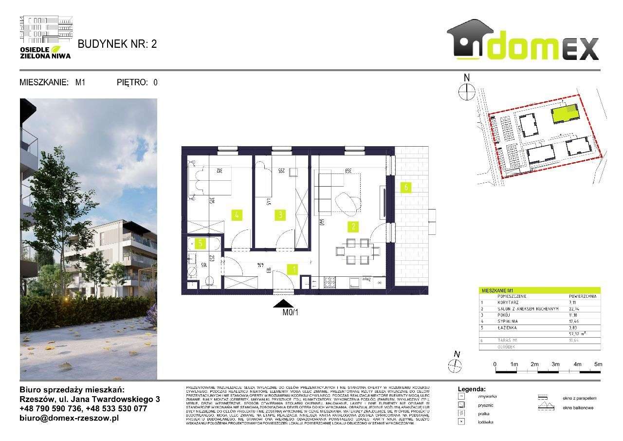 Zielona Niwa Nowa Inwestycja Przytulne 3 pokoje!!! - Pełny obrazek: 3/10