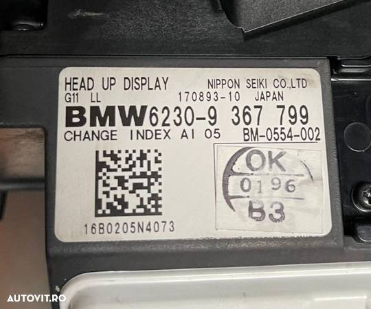 Head Up Display BMW G11  Seria 7  9367799 - 5