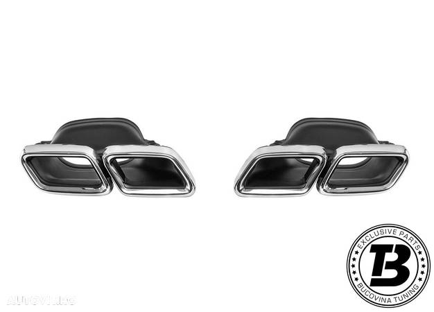 Difuzor Bara Spate cu Ornamente compatibil cu Mercedes C Class C205 C63 Design - 9
